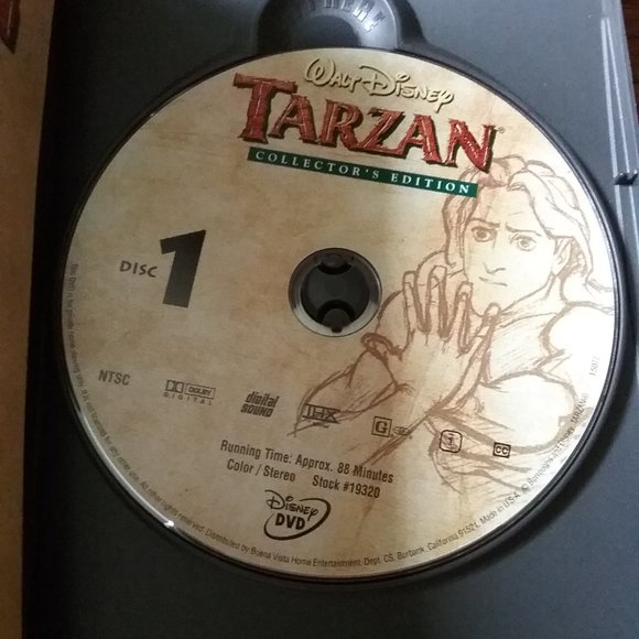 Tarzan Walt Disney DVD, 2-Disc Set Collector’s Edition - Picture 2 of 5